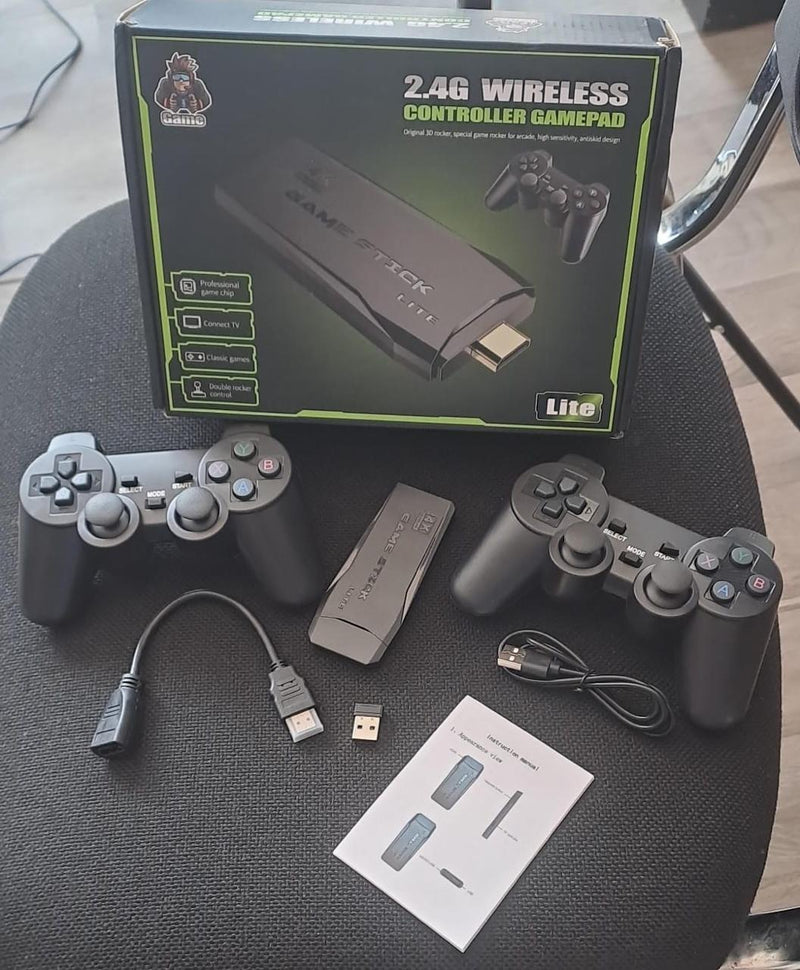 MasterGame™ - Consola Gamestick 4K (Más de 10.000 juegos clásicos)