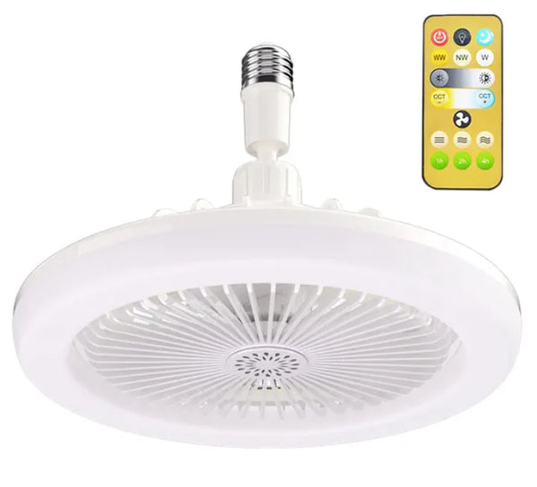 Lunabreeze - Ventilador de techo con luz LED regulable de 360°