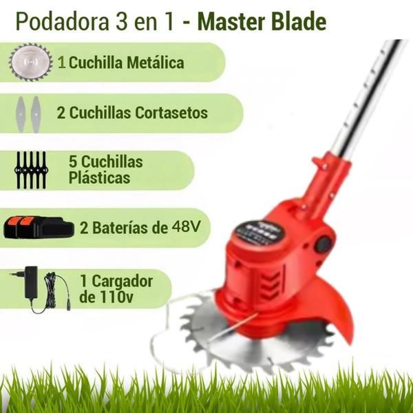 MasterBlade™ - COMBO Guadañadora Podadora - [2 baterías 48v]
